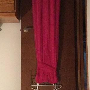 Pink long prom dress